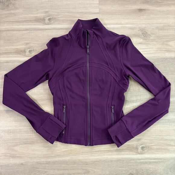 lululemon athletica Jackets & Blazers - Lululemon Define Cropped Jacket Nulu Dramatic Magenta Women Size 4